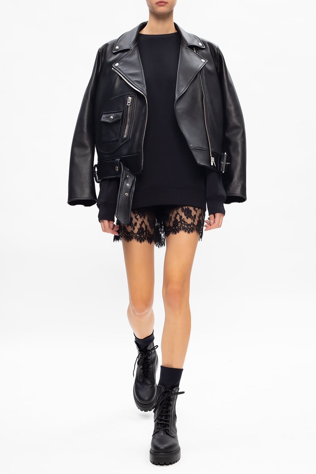 Acne studios clearance oversized leather jacket